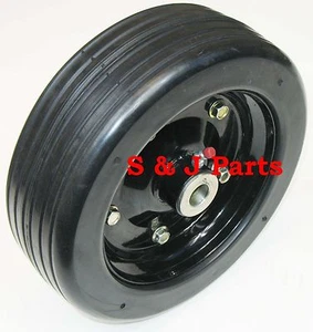 10"x 3.25" FINISH MOWER WHEEL - SOLID MOLDED TIRE - FITS 1/2" AXLE - Picture 1 of 1