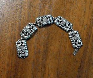 Vintage Sterling Filigree Palm Tree Design Bracelet, lovely workmanship - Picture 1 of 4