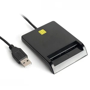 Portable USB2.0 Intelligent Card Reader DNIE CAC IC Identification Bank Card - Photo 1/8