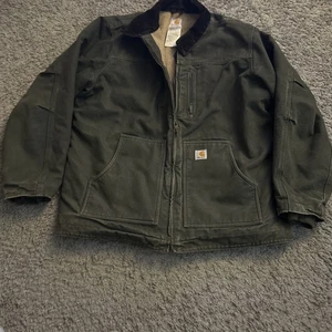 Giacca donna Carhartt Sandstone Ridge sherpa foderata XL verde muschio WC061 MOS - Foto 1 di 10