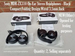 Sony MDR-ZX310 On-Ear Stereo Kopfhörer - Schwarz - Kompaktes Klappdesign Kabelgebunden - Bild 1 von 24