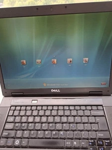 Black Dell Laptop Vostro 1510 60GB HD 2GB Ram. With charger. Spares or repair. - Picture 1 of 6