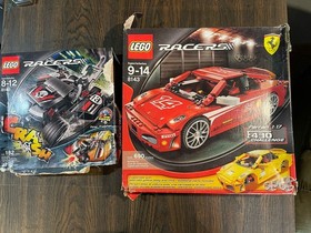LEGO RACERS sets 8143 Ferrari And 8140 Tow Trasher See Description