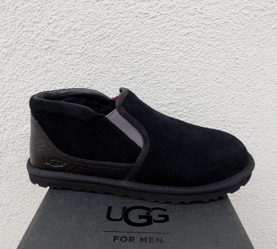 UGG RAKEL NEGRO GAMUZA/LANA DE OVEJA BOTÍN ZAPATILLAS, HOMBRES US 9/ EUR 42 ~ NUEVO EN CAJA Foto 1 de 4