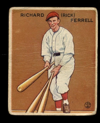 1933 Goudey Big League Chewing #197R319 Rick Ferrell Red Sox RC GOOD CENTERED - Image 1 of 2