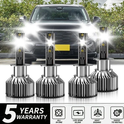 Kit de luces LED de haz alto bajo 6500 k blancas para Honda CR-V 2005 2006 Foto 1 de 4