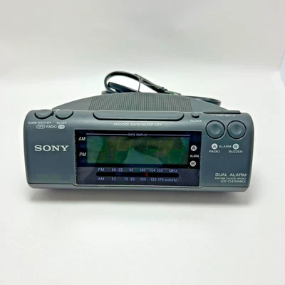 Sony Dream Machine ICF-C470MK2 AM/FM Alarm Clock Radio – Tested & Working - Image 1 of 4