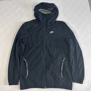 Nike Mens Small Jacket Airmax Reversible Black/Wolf Grey 100% Polyester - Picture 1 of 10