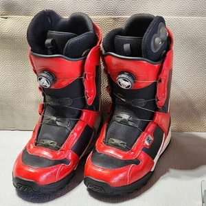 2008 DC SHOES Red Sz 11 JUDGE SNOWBOARD BOOTS #3013131 Boa Lacing Bravo Liner - Picture 1 of 24