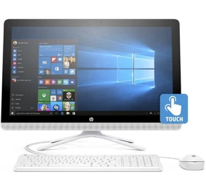 HP All-in-One 24" Touchscreen 1TB 8GB Ram Windows 10 Pro 24-G020 AMD A8-7410 - Picture 1 of 6