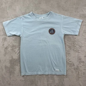 Life Is Good Youth L T-Shirt Turquoise Blue Surf Jake Boogie Board Beach Tee - Picture 1 of 11