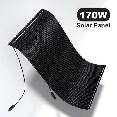 170W Solarpanel Flexibles Solarmodul Mono 12V 18V Balkonkraftwerk Wohnmobil Boot - Bild 1 von 4