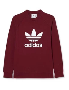 Adidas Herren Unisex Sweatshirt Pullover Langarmshirt Trefoil Crew, Rot, M - Bild 1 von 3