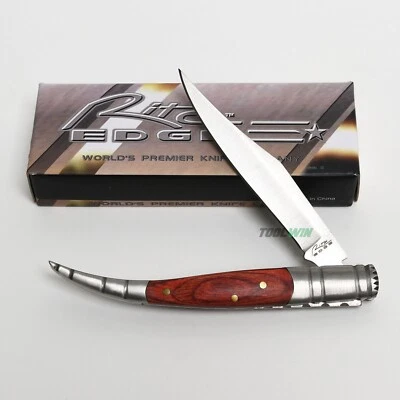 Spanish Toothpick 4" Folding Pocket Wood Handle Paring Fruit Knife NEW - Image 1 of 4