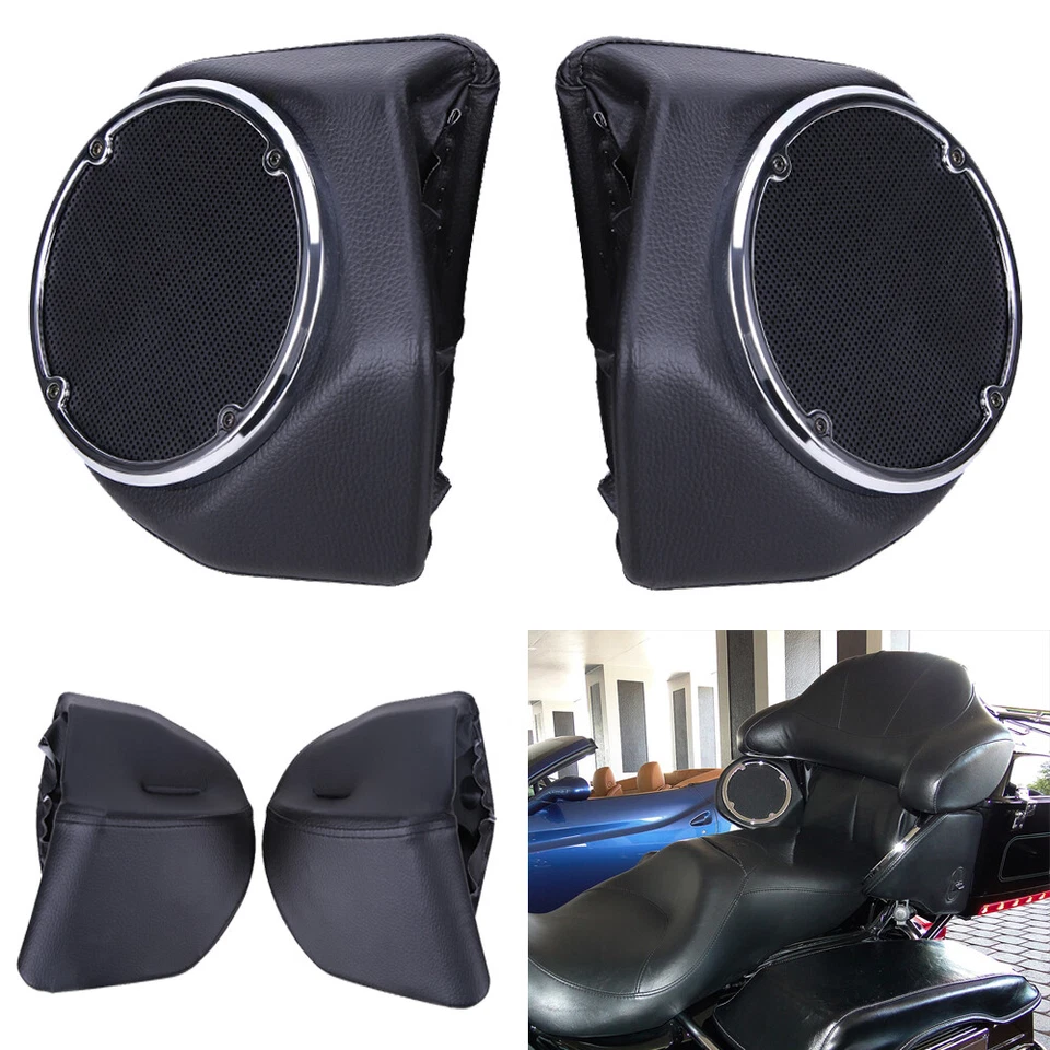 Cápsulas de altavoz King Tour Pak maletero 6,5" para Harley Road King Street Electra Glide Foto 1 de 4