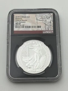 2018 Britannia Oriental Border NGC MS69 1 oz Silver Coin - Picture 1 of 2