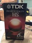 0 TDK T-120HS High Standard VHS Video Tape SEALED NEW HTF OOP VHS rare free ship