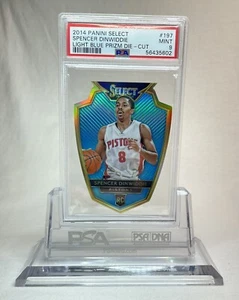 2014 Panini Select Spencer Dinwiddie Light Blue Prizm Die-Cut /199 - PSA 9 - Picture 1 of 3