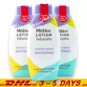 Mistine Body Lotion Super Nano Whitening Skin Toning Coenzyme Q10 250 ml x 3 - Picture 1 of 7