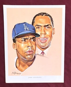 L A DODGERS NICHOLAS VOLPE UNION 76 PRINT 8 1/2 X 11 1964 JOHN ROSEBORO - Picture 1 of 2
