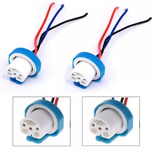 Wire Pigtail Female Ceramic 9007 HB5 Two Harness Headlight Bulb Wiring Connector - Picture 1 of 6