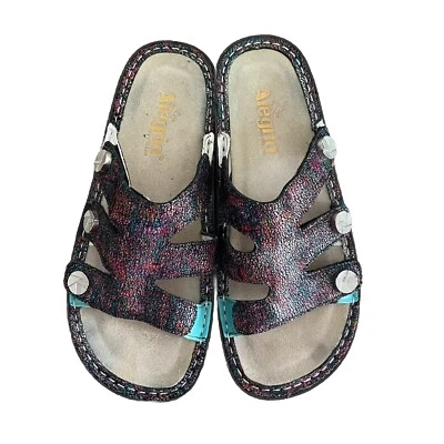 Womens Alegria Venice Chirpy Multicolor Adjustable Summer Sandals Shoes Size 37 - image 1 of 4
