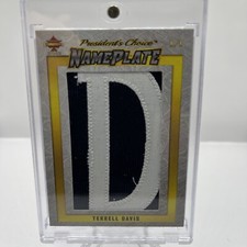 2023 President's Choice Solitaire 2.0 - 1/1 Terrell Davis Game Used Name Plate