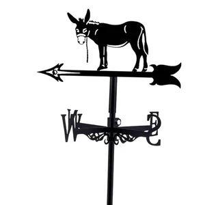 Donkey Weathervane Gift Iron Roof Decoration Accessories Art Metal Weather Vane! - Picture 1 of 5