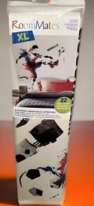 Room Mates XL Soccer 22 Peel & Stick Wandtattoos Neu - Bild 1 von 7