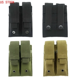 US Molle Doble Cargador Bolsa Funda Pistola Mag Bolsa Soporte para Caza al Aire Libre - Imagen 1 de 15