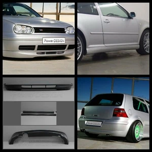 Spoiler Body Kit VW GOLF IV 4 ABS Plastica Ottica GTI 25 - Foto 1 di 8