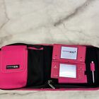 Nintendo DS Pink Handheld Console Model TWL-001  Carrying Case