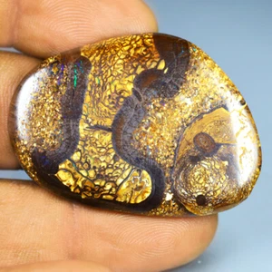 40.31 ct Cabochon (40 x 29 mm) Multi Color Australian Koroit Boulder Opal - Picture 1 of 2