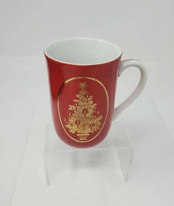 Otagiri Holiday Coffee Mug Gibson Greeting Christmas Tree Cup Japan vintage - Picture 1 of 7