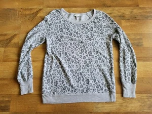 Joie women's XS extra small leopard print crew neck lightweight sweater shirt - Picture 1 of 5