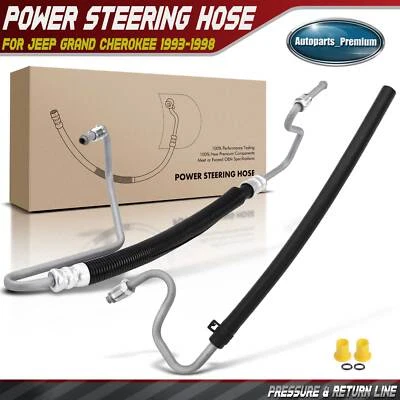 2x Manguera de línea de presión y retorno de dirección asistida para Jeep Grand Cherokee 1993-1998 Foto 1 de 4