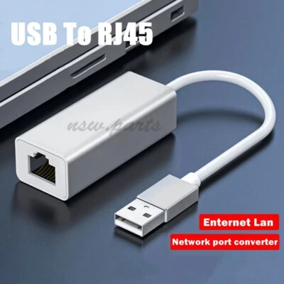 USB 2.0 to Gigabit RJ45 Ethernet LAN Network Adapter 100 Mbps For PC Laptop Mac - image 1 of 4