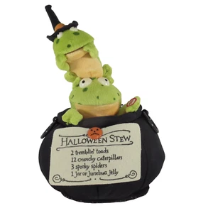 Peluche animado Hallmark Halloween sapos temblorosos olla estofado caldero ranas cantan - Imagen 1 de 12