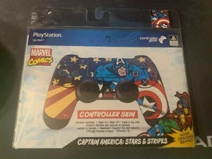 Marvel Comics Playstation PS4 Dualshock 4 Controller Skin Captain America NEW - Picture 1 of 1