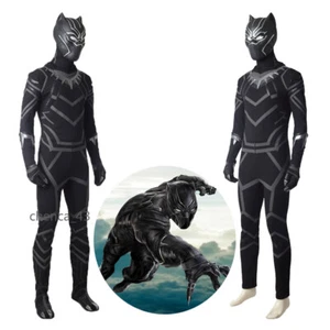 Capitán América Guerra Civil Pantera Negra T'Challa Mono Disfraz Conjunto - Imagen 1 de 17