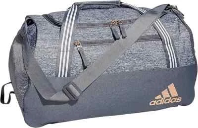 ¡NUEVO CON ETIQUETAS! Bolso de Lona Adidas Mujer Squad 5 Gris Piedra/Dorado Rosa Foto 1 de 4