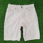 Vintage 550 LEVIS Classic Summer Essential Bermuda Jean Shorts 30x11 White 1993