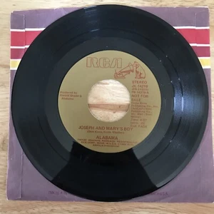 PROMO Alabama Joseph And Mary’s Boy 7” 45 RPM RCA JK-14219 Christmas Holiday - Picture 1 of 4