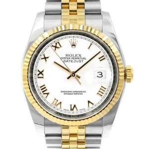 Rolex Datejust 36mm 116233 Unisex Stainless Steel Automatic White 1YrWarranty... - Picture 1 of 5