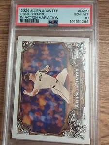 2024 Topps Allen & Ginter Paul Skenes IN ACTION VARIATIONS SP RC #IA39, PSA 10 - Picture 1 of 2