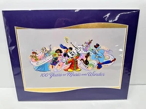 Disney Parks 100 Years Of Music & Wonder Mickey Mouse Print Matted 14x18 - Picture 1 of 1
