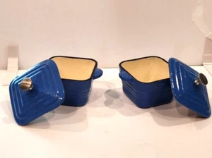 BergHOFF Blue Square 8oz. Covered Casserole Dish - Set of 2 with lids - Picture 1 of 6