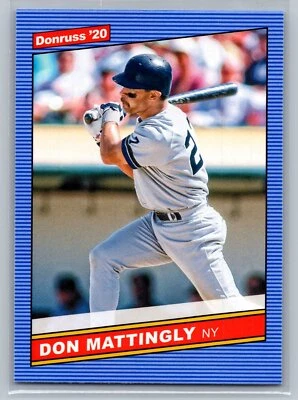 2020 Donruss #216 Don Mattingly Holo Blue - Image 1 of 2