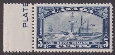 MATT'S STAMPS SCOTT CANADA #204 STEAMSHIP ROYAL WILLIAM, 5-CENT, MNH CV$20 - Image 1 of 2