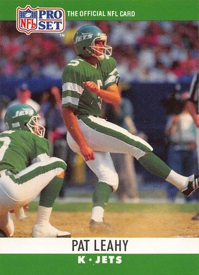 Pat Leahy 1990 Pro Set 237 New York Jets Football Card - Image 1 of 2